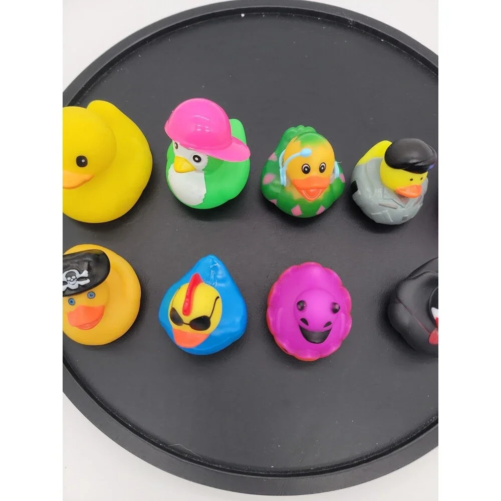 9 lot of Rubber Duckies, Vampire Duck Skull crossbones Cupcake  Duck 2